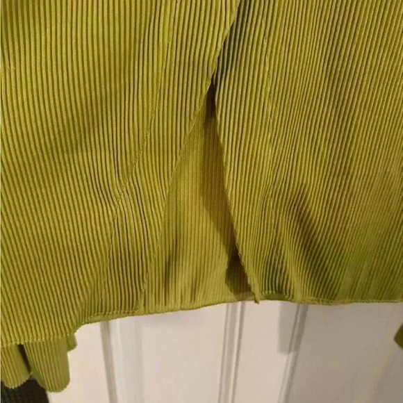 Love & Harmony open edit collared ribbed cardigan green size small - Picture 5 of 10